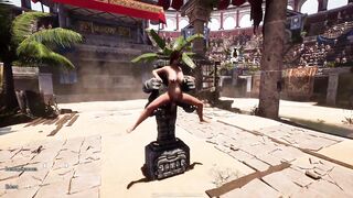 Lara Croft's big tits bounce as she gets her pussy creampied in 3D hentai game