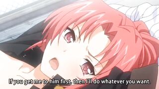 Redhead Hentai Student gets Her Asshole Pounded in a Wild Gangbang - 5 image