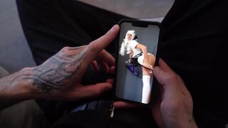 Naughty hentai nymphomaniac moans in pleasure while getting her natural tits and tight pussy slammed hard