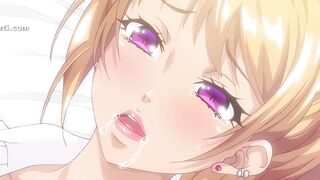Sexy Neighbor gets fucked hard in anime hentai, with a hot creampie!