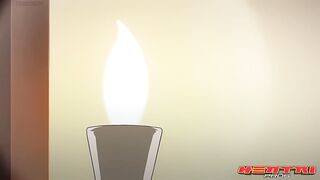 Hot teen fucks horny landlord and busts a nut in his landlord's mouth