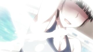 Get up close and personal with a hot anime babe with a perfect ass and massive tits