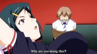 Kinky masked dude pounds his submissive girlfriend's ass in this hardcore hentai