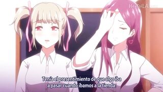 Watch these young anime babes pleasure each other in steamy threesome action! - 4 image