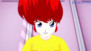 Ranma Saotome's intense sex game - Big boobs and creampies 3D hentai