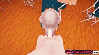 Stacy 3D Hentai - Big Dick in Pantyhose, Sucking and Fucking with a Cumshot Finish