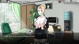 Naruto: Kunoichi Trainer - Big Ass Blonde Secretary Teen Gets Public Office Sex & Creampies Co Worker's Pussy - 6 image