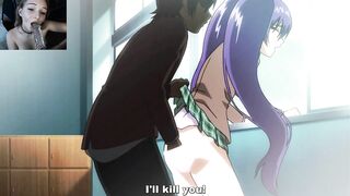 Watch this sexy babe beg for your hard cock in this uncensored hentai English sub