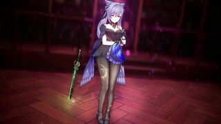 Keqing Gives In to Pleasure After Defeat in 3D Hentai Animation - Ecchi Anime - 4 image