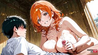 Sasha Orange in anime cosplay with big boobed babe - Anime & Manga