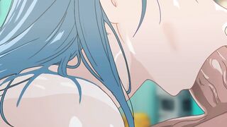 Hentai parody featuring a busty anime demon girl, VegETA & Bula