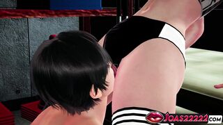 Brenn's Intense Yoga Session with Intense Tight Ass Licking and Moans for Squirt