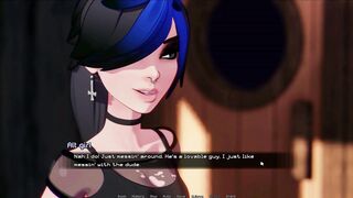 Curvy GOTH GIRL gets her first pornstar interview & pulls my massive rod in POV