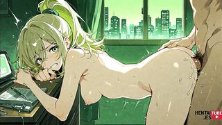 Rina, the hot Asian babe, gets naughty in her apartment with uncensored hentai action!