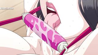 Step sister gets hard fucked in anime hentai, step sister's big tits & ass get licked and fucked hard - 4 image