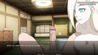 Naruto: Kunoichi Trainer - A Busty 18yo Blonde Teen Ino Yamanaka Gets All Her Holes Creampied in a