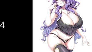 French Camilla gives a JOI hentai-style to your dick while you stroke it