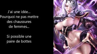 French Camilla gives a JOI hentai-style to your dick while you stroke it