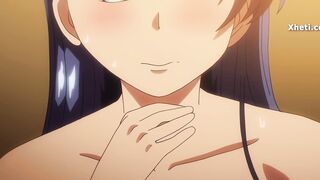 Sexy anime babe begs for more & takes a hot creampie in her big ass