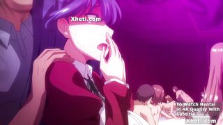 Sexy anime babe begs for more & takes a hot creampie in her big ass