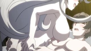 Naughty teen goes wild with foxy girl in hentai sex tape