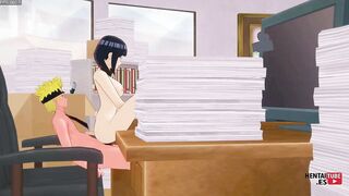 Naruto & Hinata's steamy office sex in Naruto Hentai - Uncensored Asian Japanese Anime Game