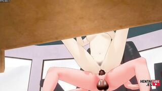 Naruto & Hinata's steamy office sex in Naruto Hentai - Uncensored Asian Japanese Anime Game - 8 image