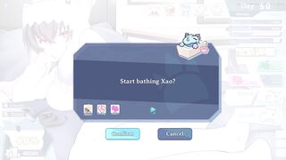 Kaiju Princess gets a steamy shower with a big cock & titjob action