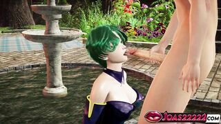 Experience the wildest pantyhose fetish with Princess Aya getting mouth fucked and titfucked in 3D animation