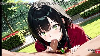 Japanese Asian Gamer Susana Sex in cosplay garden game - Outdoor anime hentai game with a twist!