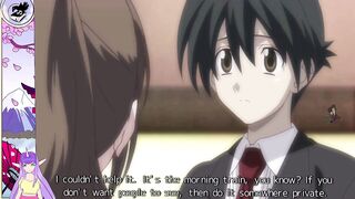 Sexy Japanese brunette with big boobs swimsuit gets wet and wild in School Days Hentai Part 12