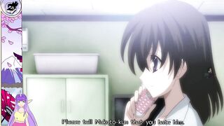 Sexy Japanese brunette with big boobs swimsuit gets wet and wild in School Days Hentai Part 12