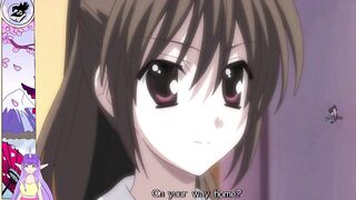 Sexy Japanese brunette with big boobs swimsuit gets wet and wild in School Days Hentai Part 12