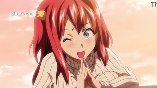 Big booty Anime chick takes a creampie in her perfect pussy while getting licked and fucked from behind