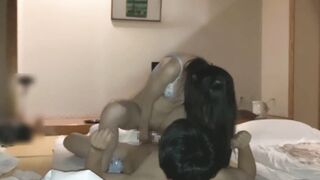 Check out this Japanese amateur girlfriend's hentai-style creampie sex tape!