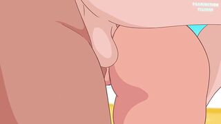 Nani Lilo & Stitch DOUBLE Penetration on the Beach with 3 Men in HD (Anime Porn)