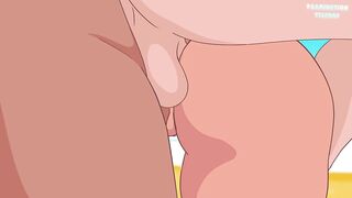 Nani Lilo & Stitch DOUBLE Penetration on the Beach with 3 Men in HD (Anime Porn)