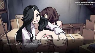 Step siblings Naruto & Kunoichi take turns on big cock in hot threesome action