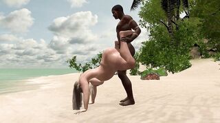 Watch curvy Tourist Loves BBC in 3D Animation Hentai Uncensored