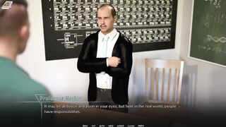 Sexy teen in short shorts gets her tight ass pounded in taboo anime