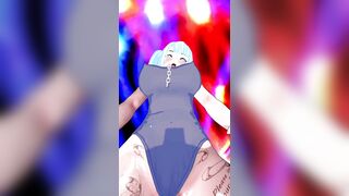 Experience Mind Control Pleasure Loop in 3D Hentai Animation with Hypnotic Anime Girl in Blue Swimsuit