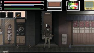 Interracial gangbang with busty anime babes in cute outfits and tattoos in this hentai game