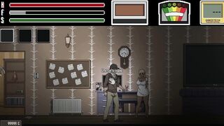 Interracial gangbang with busty anime babes in cute outfits and tattoos in this hentai game