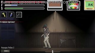 Interracial gangbang with busty anime babes in cute outfits and tattoos in this hentai game