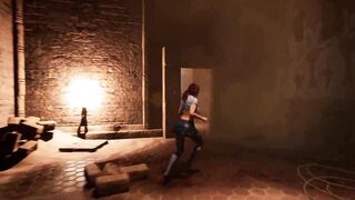 Lara's Secret Totem: Helping Herself to a Creampie on the Floor in 3D Hentai - 6 image