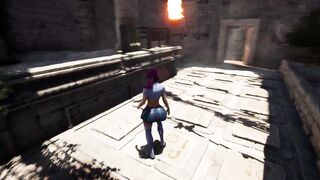 Lara's Secret Totem: Helping Herself to a Creampie on the Floor in 3D Hentai