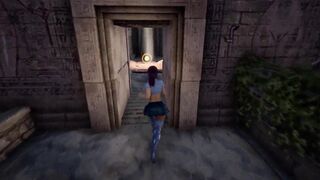 Lara's Secret Totem: Helping Herself to a Creampie on the Floor in 3D Hentai
