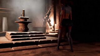 Lara Croft takes on the Anal Cave Challenge in a 3D Hentai Game with Big Tits and Cute Outfit - 9 image