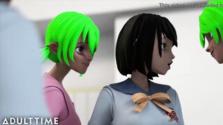 Professor & Bondage teach their teen a lesson in uncensored hentai compilation