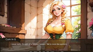 Boss with massive cock fucks his employee in a sexy outfit and pink panties